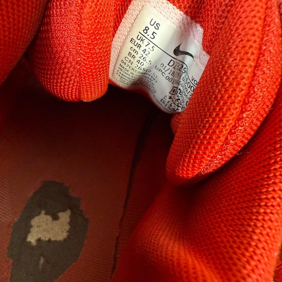 Nike Red and White Lebron Witness Sneakers, Men’s 8.5 - Picture 8 of 12